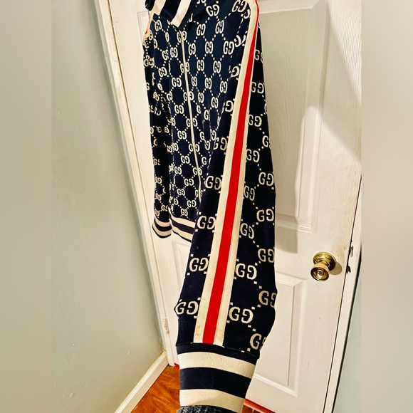 Gucci Navy and White Patterned Jacket - Picture 6 of 7